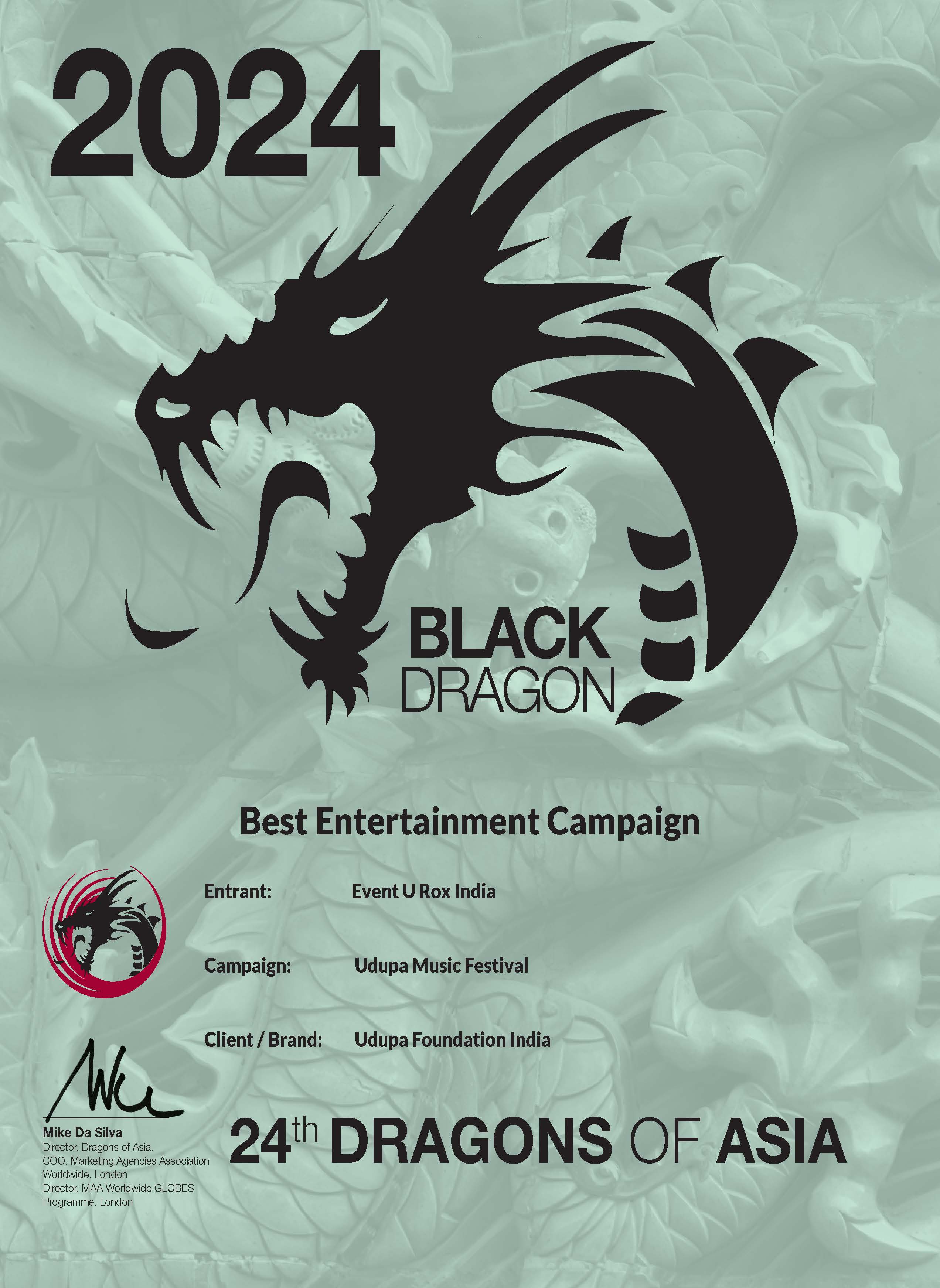 Black Dragon of Asia Award (2024)